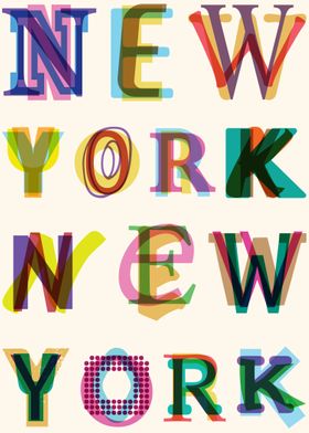 New York text piece