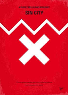 No304 My SIN CITY minimal movie poster A film that exp ... 