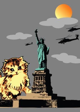 Kitty Scape - Kitty of Liberty
