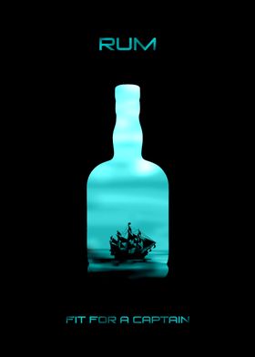 Rum, Fit For A Captain (black)