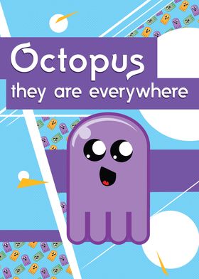 Illustration of cartoon octopus