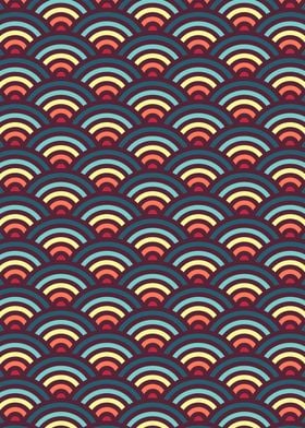 rainbowaves pattern (dark)