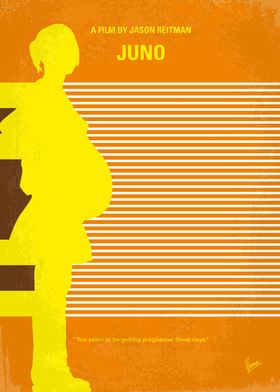 No326 My JUNO minimal movie poster Faced with an unpla ... 