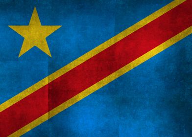 National flag of the Democratic Republic of the Congo,  ... 