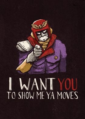 Show Me Ya Moves - Captain Falcon tribute illustration! ... 