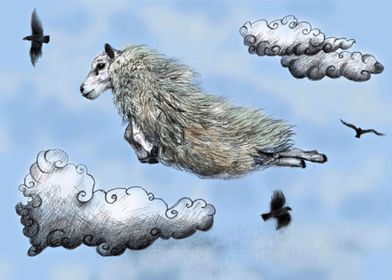 Flying sheep