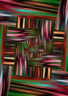 beuatiful stripes composed to dimensional sqaures