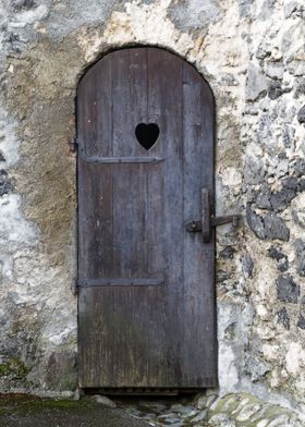 Rustic Door with Heart