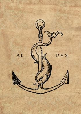 Festina Lente - Aldus Manutius Printer's Mark
