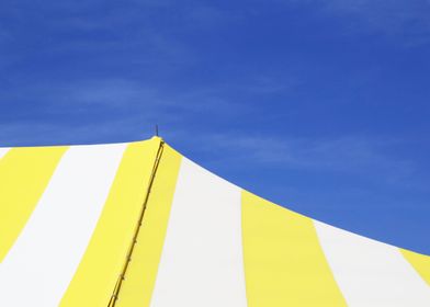 Yellow, White Circus Tent