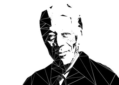 Morgan Freeman - each triangle is placed manually.