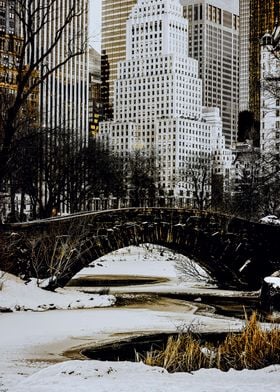 Winter At The Gapstow Bridge Central Park