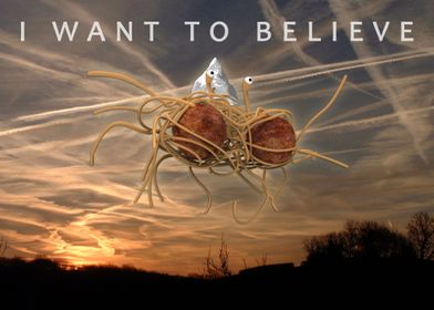 Pastafarian "i want to belive"
