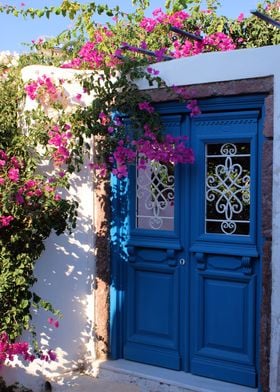 Greek Santorini Doors