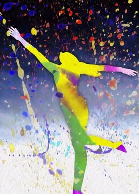 Colorful Dancing Nude