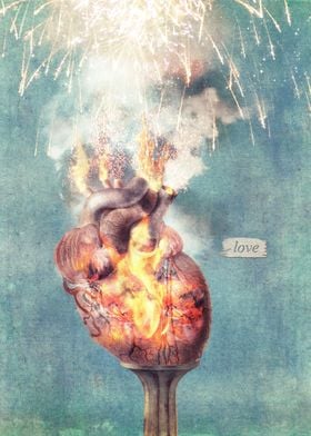 LOVE - Heart On Fire