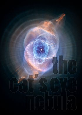 The Cats Eye Nebula - photography by Hubble Space Teles ... 