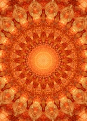 powerful orange kaleidoscope