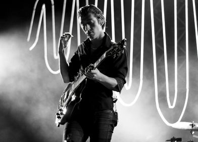 Alex Turner from Arctic Monkeys playing live in South A ... 