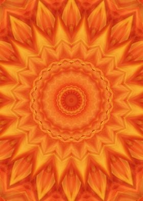 Mandala orange power