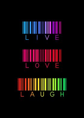 live - love - laugh - black
