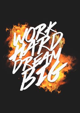 Work Hard' Poster by Eleaxart | Displate