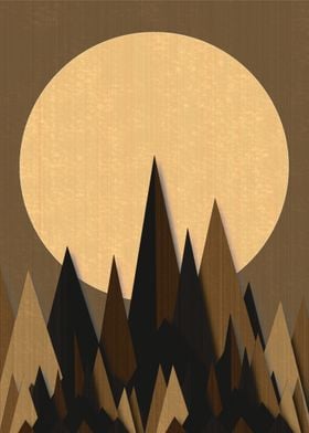 Landscape (brown wood)