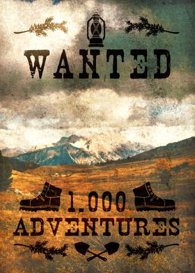Wanted 1000 Adventures --- Part of the Adventures Serie ... 