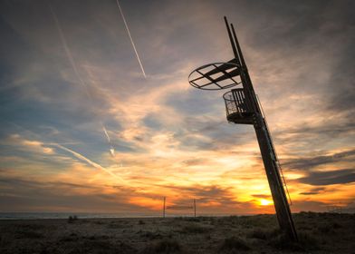 Sunset on the beach