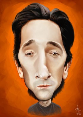 Adrien Brody caricature