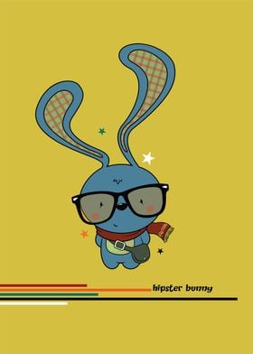 hipster bunny
