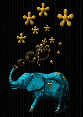 Bubbles Glitter and Elephant