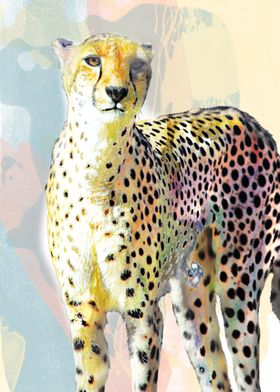 Water-color Washed Leopard