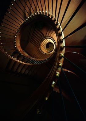 Chocolate spiral staircase