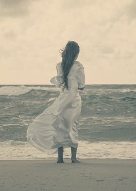 windy day at the beach