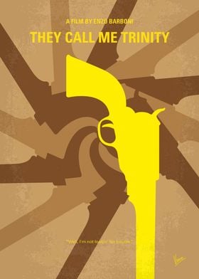 No431 My They Call Me Trinity minimal movie poster A d ... 