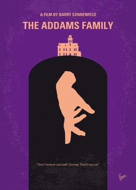 No423 My The Addams Family minimal movie poster Con ar ... 