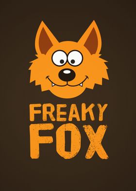 Funny cute Freaky Fox