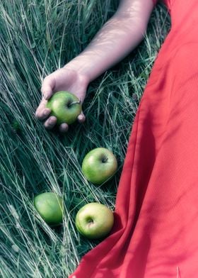 green apples