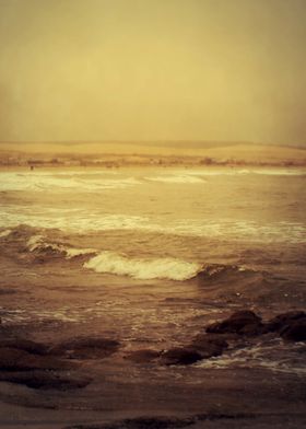 Cabo Polonio Color photograph of one beach in Cabo Pol ... 