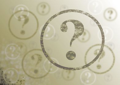 Question Mark Background Sepia