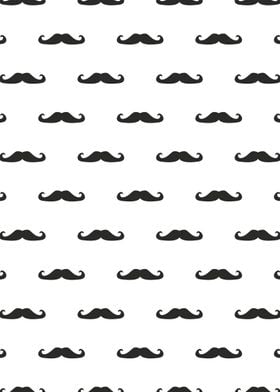 Retro gentelman mustache pattern