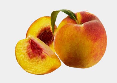painted peaches