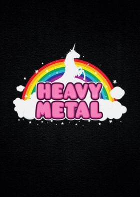 HEAVY METAL! (Funny Unicorn / Rainbow Mosh Parody Desig ... 