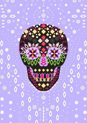 Sweet Sugar Skull - Purple