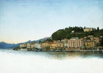 Bellagio from Lake Como at Dusk