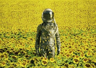 Stranded in the sunflower field