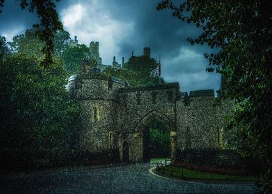 Downpour At Arundel Castle