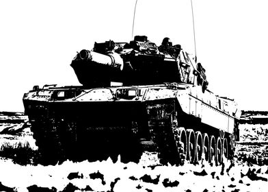 Leopard 2A5 tank from the Danish Army