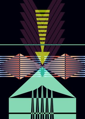 No. III of my new geometric series. Title: Arrow Types  ... 